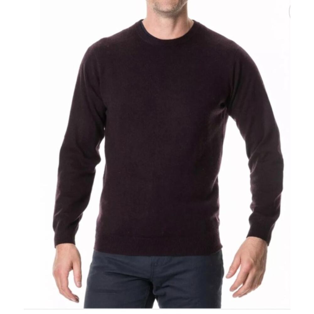 Rodd & Gunn Dark Brown Wool Cashmere Pullover Sweater size Large